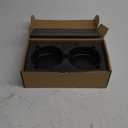 SPUNKYJUNKY Ceramic Dog and Cat Bowl Set with Wooden Stand, Modern Cute Weighted Food Water Set for Small Size Dogs (13.5OZ) & Medium Sized Dogs (28.7OZ) & Cats (1.7 Cups, 2  Black)