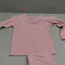 Thermal Underwear for Kids Toddler Winter Base Layer Long Johns Sets for Girls Boys, Pink, Size 5
