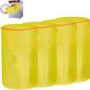 Shoe Washing Machine Bag, Laundry Shoe Bag for Washer and Dryer, Yellow Sandwish Mesh, 4L(8x15in)