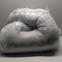 Momcozy Pregnancy Pillows with Cooling Cover, U-Shaped Full Body Maternity Pillow for Side Sleepers 57 Inch - Support for Back, Hip, Belly, Legs for Pregnant Women (Grey- Cooling Fabric)