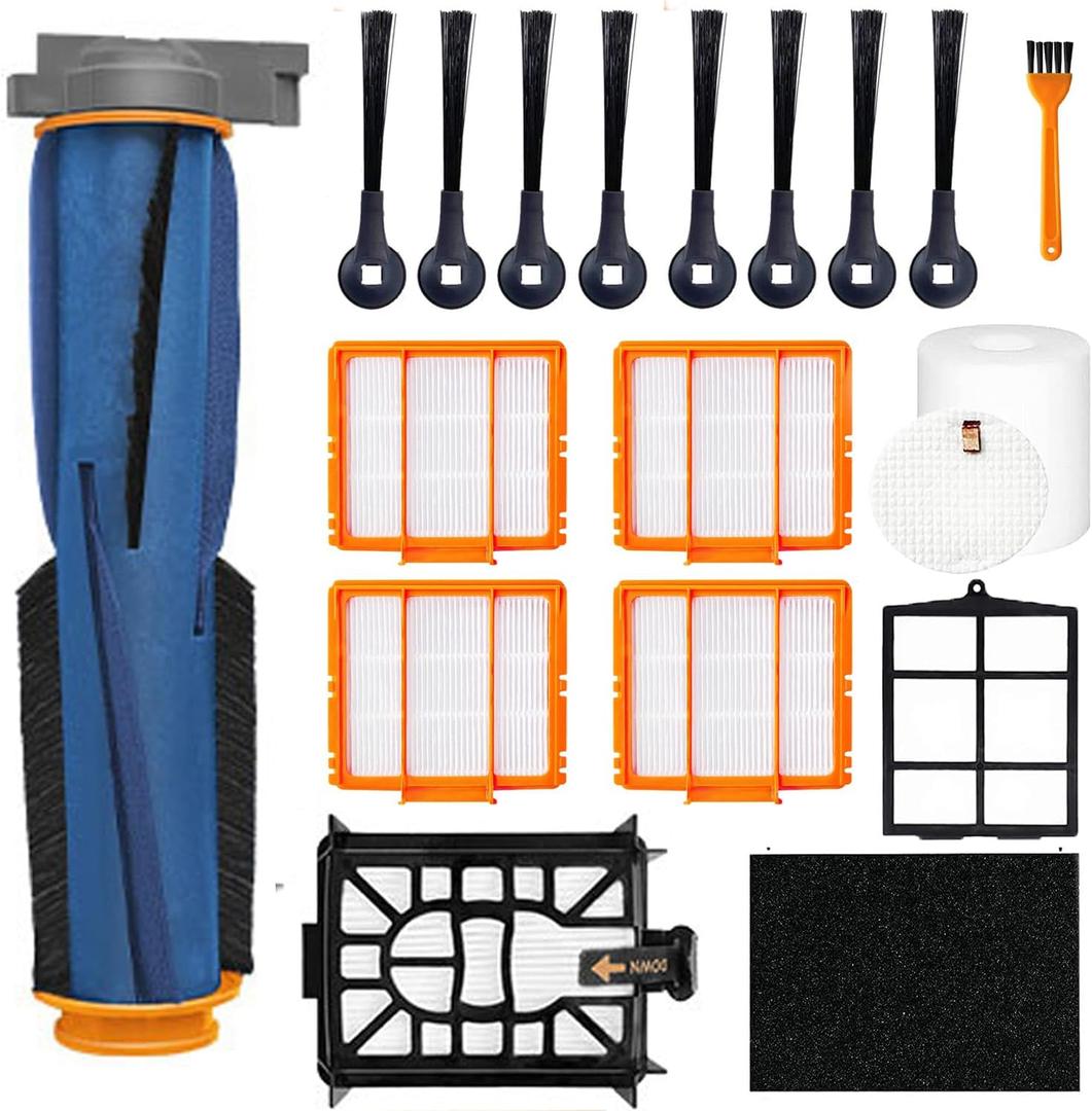 Replacement Accessories for Shark AI AV2501S, AV2501AE, AV2511AE, RV2502AE, RV2520AOUS, AV2510AOUS Robotic Vacuum Cleaner Spare Parts Kit with Main Brush Side Brush Filter