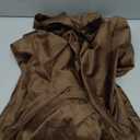 Men's Medieval Cloak with Hood, Renaissance Cape Adult Womens Velvet Halloween Party (39'', Brown)