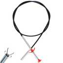 Drain Snake, Drain Clog Remover - Gutter Cleaning Tools Drain Cleaner for Toilet Sewer Shower Kitchen Bathroom Tub Clogged Drains Opener Cleaning Tool, Flexible Grabber Claw Pick Up Reacher (63 inch)