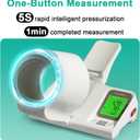 Automatic Upper Arm Blood Pressure Monitor for Home Use, One-Button Operation, with Auto-Fit Arm Barrel BP Machine Fits Multiple Arm Sizes 7.1''-16.5'' for 2 Users, Store 99 Readings