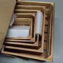 Soaoo 5 Pcs Decorative Nesting Wooden Crates for Storage Display 5 Size Large Small Rustic Wood Decorative Storage Crates with Handle Farmhouse Crate Box Container Made from Pine(Classic Color)