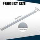 Yaocom 2 Pcs 304 Stainless Steel Flat Bar 36" Length, 1-1/2" Width, 1/8" Thickness 2B Finishing Trim Strips Sheet for DIY Craft Making