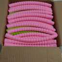 Sratte 12 Pcs Toy Hoop for Kid Detachable Adjustable Toy Hoop Colored Hoop Exercise Ring Plastic Circle for Kid Teen Gymnastics Dog Agility Equipment, Require Self Assembly(Fresh Color, 24 Inch)