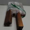 Wooden Wall Planter Set of 4 - Modern Home Decor for Living Room, Bedroom, Bathroom - Walnut Finish Planter for Dried Flowers, Faux Greenery, Indoor Plants