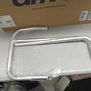Drive Medical Transfer Bench Commode Chair for Toilet, Gray