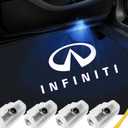 No Fade Car Door Lights Logo Compatible with Infiniti, LED Welcome Lights Accessories for Q50 Q60 Q70 G25 G37 QX50/56/60/70/80 M25/35/37/45/56 FX35/37/45/50 EX25/35/37