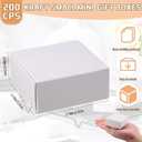Yinkin 200 Pcs Small Kraft Paper Gift Boxes in Bulk 2.16'' x 2.16'' x 0.98'' Ornaments Mini Cardboard Boxes with Lid for Favor Earring Jewelry Bracelet(White Color)