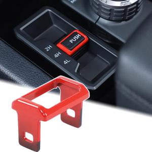 Aunginsy Car 4WD Mode Switch Push Button Trim Cover Compatible with Toyota Tundra 2022-2025 Car Center Console 4WD Four-Wheel Drive Gear Shift Panel Frame Differential Shift Protector ABS Accessories