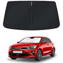 KUST Windshield Sun Shade for Kia Rio 2018-2021 2022 2023 Accessories 4 Layers Car Sunshade for Front Windows Shade Custom Fit Rio Sun Visor 260T Retractable Blocks Shade UV Rays