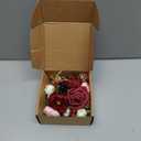 Rinlong 2Pcs Burgundy Wrist Corsage for Wedding, Prom, Homecoming | Bridesmaid Wristlet, Mother of the Bride Flower Corsage