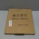 ROLOVE 8x10 Inch Lighted Vanity Mirror, 3-Color Dimmable LED Lighting & Touch Control, Portable Makeup Mirror with U-Bracket for Travel/Dressing Room (White)