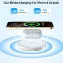 Magnetic iPhone Wireless Charger, 6FT Fast Charging Apple Mag Safe Charger Wireless Charging Pad for iPhone Air/17 Pro Max/16 Pro/16 Plus/15 Pro/14/13/12/11/AirPods 3/Pro 3/2 Phone Mag safe Charge Pad
