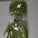 17 Inch Christmas Tree Picks, 6 PCS Lime Green Furry Curly Stems with Red Glitter Balls, Flexible Christmas Tree Topper Decorations for Holiday Arrangements, Wreaths & Table Christmas Decor