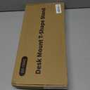 Small Backdrop Stand 3x3.3ft, Adjustable Photo Backdrop Stand Kit with 3 Clamps, Portable Background Stand Support for Parties Photoshoot, Table T-Shape Backdrop Banner Holder for Photography Paper