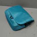 Turquoise Hanging Toiletry Bag for Women & Men Travel Cosmetic Bag with Hook Family Makeup Organizer, Size 8.5x7.5