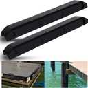 48 Inch Boat Dock Bumpers for Edge/Piling,Dock Bumpers for Post/Piling/Pylon/Straight Edge,Dock Fender Bumper Guards for Horizontal Deck,Vertical Poles,Marine-Grade Pads with Screws