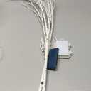 LITBLOOM Lighted White Twig Branches 32IN 100 LED with Timer Battery Operated, Artificial Tree Branch with Warm White Lights for Holiday Xmas Home Decoration Indoor Outdoor Decor