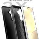 2 x AICase for Samsung Galaxy S25/S24 Case with Glass Screen Protector,Heavy Duty Drop Protection Full Body Rugged Shockproof Military Protective Tough Durable Cover for Galaxy S25/S24 6.1" 5G 2025_1