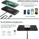 Wireless car Charger Charging pad 15w Non Slip FastCharger for car Wireless Phone Charger for Android for iPhone 11/12/13/14/15/16 /17 Pro Max Xs,Samsung Galaxy S20, S10+ Note 9LG