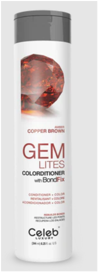 Celeb Luxury Colorwash Color Depositing Shampoo - Color Refresher, Vegan Hair Dye, Bondfix Bond Rebuilder, Viral and Gem Lites (Ruby)