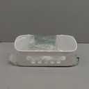 LEVERLOC Shower Caddy Suction Cup, Shower Organizer Removable Bathroom Shelf, Storage Suction Powerful Max Hold 22lbs Bathroom Caddy Waterproof Holder, White