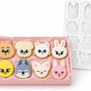 2 x SKZZ CartoonTheme Baking Silicone Mold for Cake Decoration, Cookie,Chocolate,Candy, Fondant, Jelly,Non-Stick Flexible DIY Dessert Make