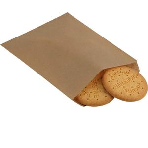 BagDream 5.5x7.75 Inches Kraft Paper Bags Pack of 100 Flat Greaseproof Brown Paper Bags Greaseproof Envelopes for Snack, Cookie,Popcorn, Candy, Party Favor
