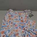 Eomenie One Piece Swimdress Swimsuits for Women Tummy Control Swim Dresses Skirt Bathing Suit (Medium, Orange Floral Printed 2)