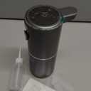 Automatic Liquid Soap Dispenser,4-Level Adjustable, Wall Mount, USB Rechargeable, 12.8oz/ 380ml,Touchless Hand & Dish Soap Dispenser for Bathroom, Kitchen, Hotel, Restaurant (Metallic Grey Black)