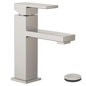 Moen Revyl 1-Handle Bathroom Faucet w/ Drain, Deckplate, 84771SRN