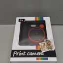 Instant Print Camera for Kids - Classic Black Digital Camera for 3-12 Year Olds, 1080P HD with 32GB SD Card, Selfie Mode & Durable Design, Ideal Christmas Birthday Gift, Portable Travel Toy