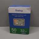 50 Pack (100-Piece) 32 oz Meal Prep Containers Reusable with Easy Open Lids, Sturdy Leakproof Food Safe, Microwave Freezer Dishwasher Safe, To Go Take Out Plastic Food Storage Pans with Lids, Black