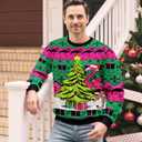 34HD Ugly Xmas SweaterFunny Knit Christmas Sweater for Women & Men 2025, Long Sleeve Crewneck Holiday Pullover, Unisex Gift (M)