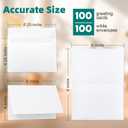 100 Pack White Blank Cards and 100 Pack Envelopes 4x6, Note Greeting Cards and Envelopes Set, Folded Cardstock with Self-Seal Envelope for DIY Greeting Thank you Cards, Invitations in All Occasions