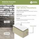 EverStone Acadia Ledge Faux Stone Panel, 49"W x 25 1/2"H x 1 1/4"D, Boardwalk Bay Color