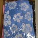 Yiyiring 16 Pcs Hawaiian Drawstring Bags Bulk 12 x 10 Inch Hibiscus Party Favors Bags Hawaii Themed Party Favors Decor for Kids Birthday Baby Shower Summer Holiday Supplies(Classic Hibiscus) (Pink Blue)