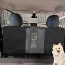 Dog Car Net Barrier, Pet Barrier with Adjustable Rope, Universal for Cars, SUVs, Easy Install, for Safe Driving with Children Pets, Black