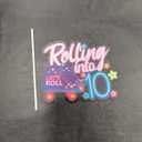 "Rolling into" cake topper roller skating theme 10th birthday happy roller skates decoration, boy and girl birthday party, club hip hop party, or disco party decoration, birthday gift for kids.LIANGSS