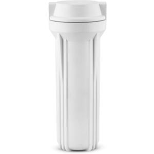 Hydronix HX-HF2-10WHWH38 10 inch Housing with Flat Cap for RO & Filtration Systems, 3/8 inch Ports, White