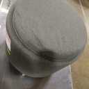 SlickBlue Round Storage Ottoman with Removable Lid, Tray, and Soft Cushion Seat