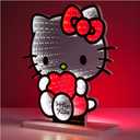 Get Trend Hello Kitty Sanrio 3D LED Light, Infinity Mirror Effect, USB Night Light, Room Decor, Bedroom Lamp, Kawaii Gifts for Girls Teens Women (Multi Hello Kitty)
