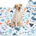Washable Pee Pads for Dogs, 2 Pack Large 48"x48" Super Absorbent Reusable Pads for Dog Training Pads, 100% Waterproof Non-Slip Pee Pads Whelping Pads Dog Playpen Pads Crate Mat Bed Pads Dog Products