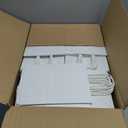 Joybe 300 Pack 5.95x3.25x8 Inch Small White Paper Bags with Handles Bulk, Kraft Paper Gift Bags for Birthday Party Favors Grocery Retail Shopping Business Goody Merchandise Craft Blank Sacks (300pcs)