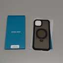 Diaclara Designed for iPhone 15 Plus Case 6.7'', Shockproof Full Body Rugged Case with Built-in Screen Protector + Ring Stand, Black