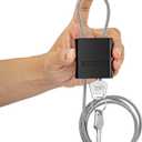 Cable Lock with 3 Keys | L 3.28ft(1m),D 1/6in(4mm) Adjustable Steel Cable Padlock | Aluminum Locks for Bikes, Gate, Lockers & Outdoor Gear | Weatherproof & Black