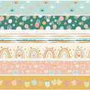 Containlol Colorful Classroom Borders for Bulletin Board, 118 Ft Scalloped Trim Rainbow Bulletin Board Boarders for Office Classroom Spring Summer Wall Decoration(Rainbow Style)